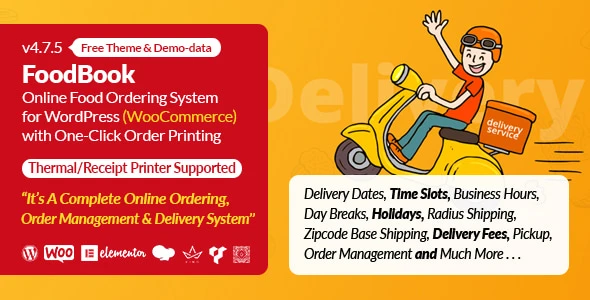 FoodBook | Online Food Ordering & Delivery for WordPress with Restaurant Management System