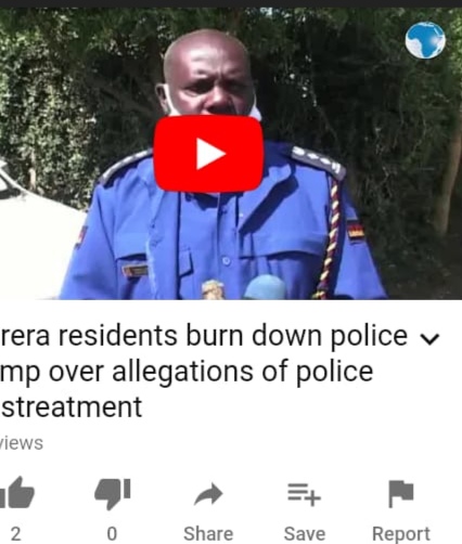 SHOCKING: NAIVASHA RESIDENTS RAZE DOWN POLICE CAMP OVER ALLEGATIONS OF POLICE HARASSMENT; VIEW THE VIDEO, PHOTOS BELOW