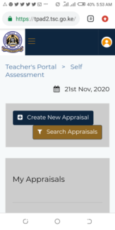 TSC TPAD 2 Appraisal Process online