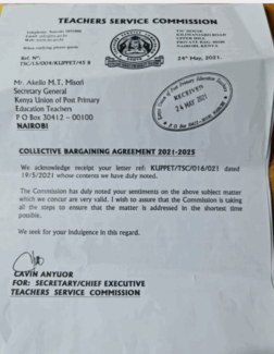TSC Response on the New CBA 2021-2025 for Teachers