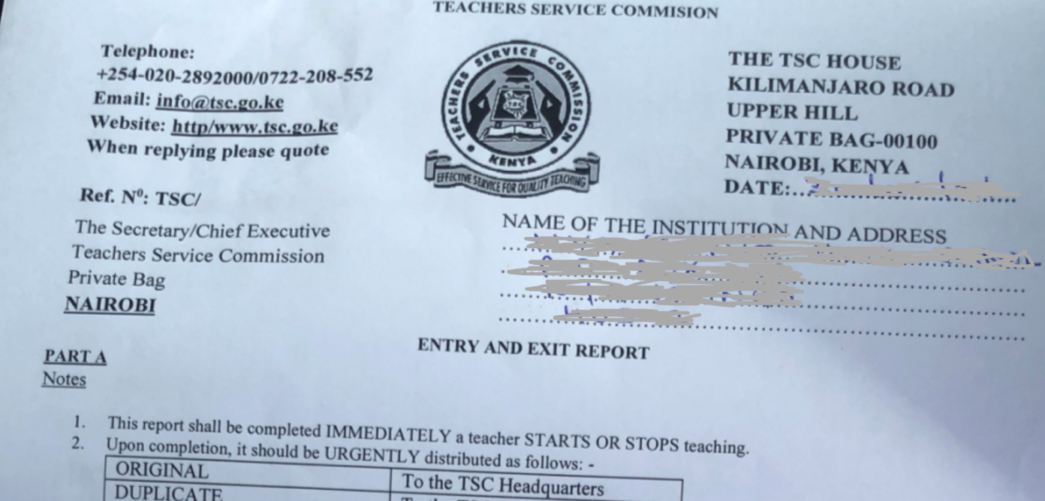 How To Fill TSC Entry, Exit (Casualty) Return Online Via TSC Website; A Simplified Guide