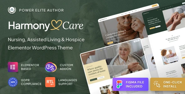 Harmony Care – Private Nursing Home & Senior Care WordPress Theme