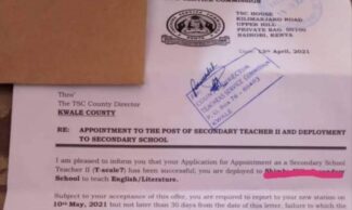 TSC List of Deployed Tutors 2021-2022; TSC Deployment 2021-2022 Full Lists per County, Letters, New Salaries and Reporting Dates 2021/2022 