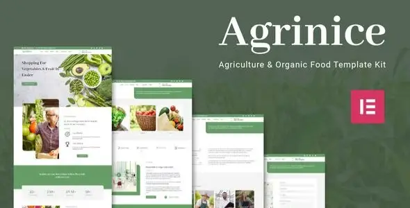 Agrinice – Agriculture & Organic Food Elementor Template Kit