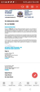  2023/2024 TSC Circulars, Advertisements, Forms, Memos, Manuals; Free latest TSC pdf Downloads