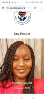 Dr. Jeliah Akombe Launches the Kenyan Nurses Association Of America (KNAA). Check out her Biography and Profile.