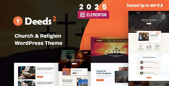Deeds2 – Religion and Church WordPress Theme 2025