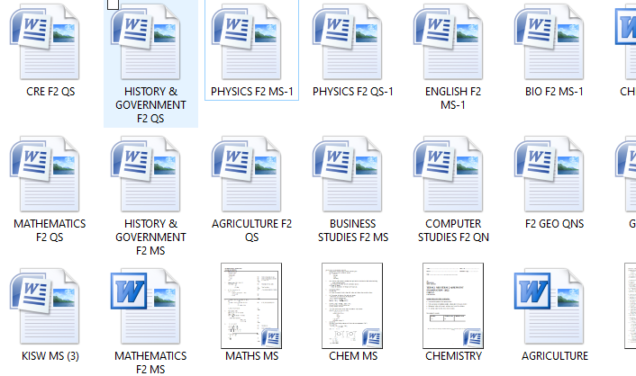 Form 2 Term 2 of 2025 Free Exams
