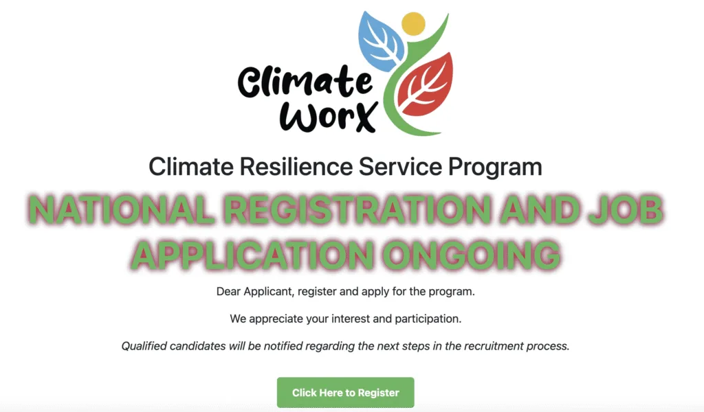 Kazi Mtaani, Climate works, application link, portal, links, requirements