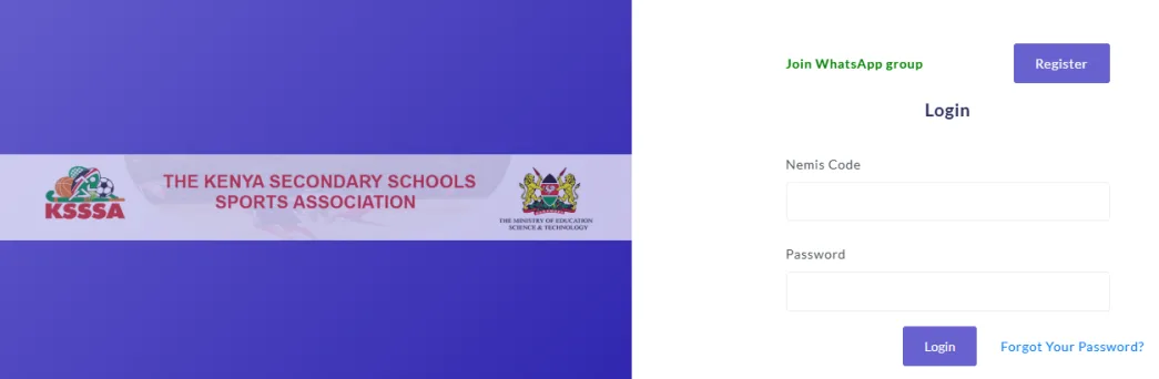 The KSSSA Sports Management Portal.