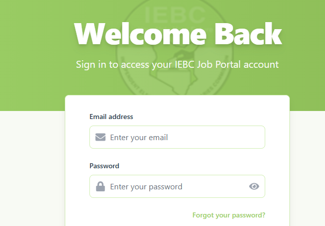 IEBC Portal Login