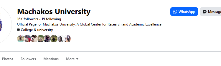 MACHAKOS UNIVERSITY - COURSES, FEES & PROSPECTUS FOR 2026/ 2027