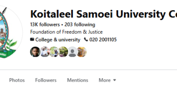 KOITALEEL SAMOEI UNIVERSITY COLLEGE- COURSES, FEES & PROSPECTUS FOR 2026/ 2027