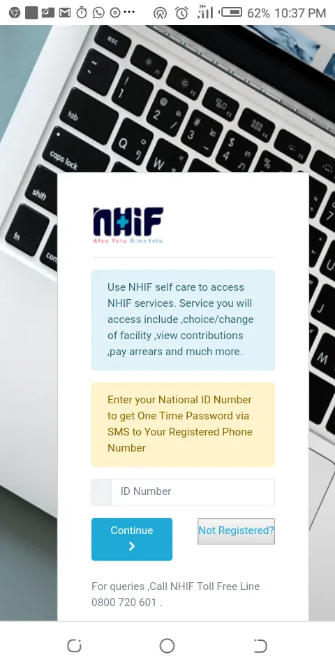 NHIF selfcare link