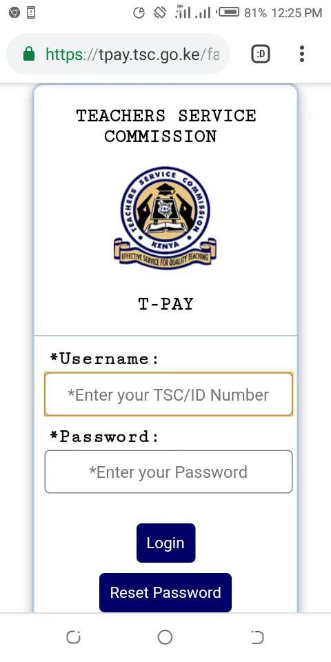 TSC T-PAY 2021-2022: Face-lift of TSC T-Pay at tpay.tsc.go.ke: How To View Latest Payslip