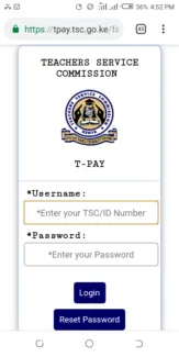 TSC T-Pay 2021; Fresh Menu and e-mail activation for all Teachers