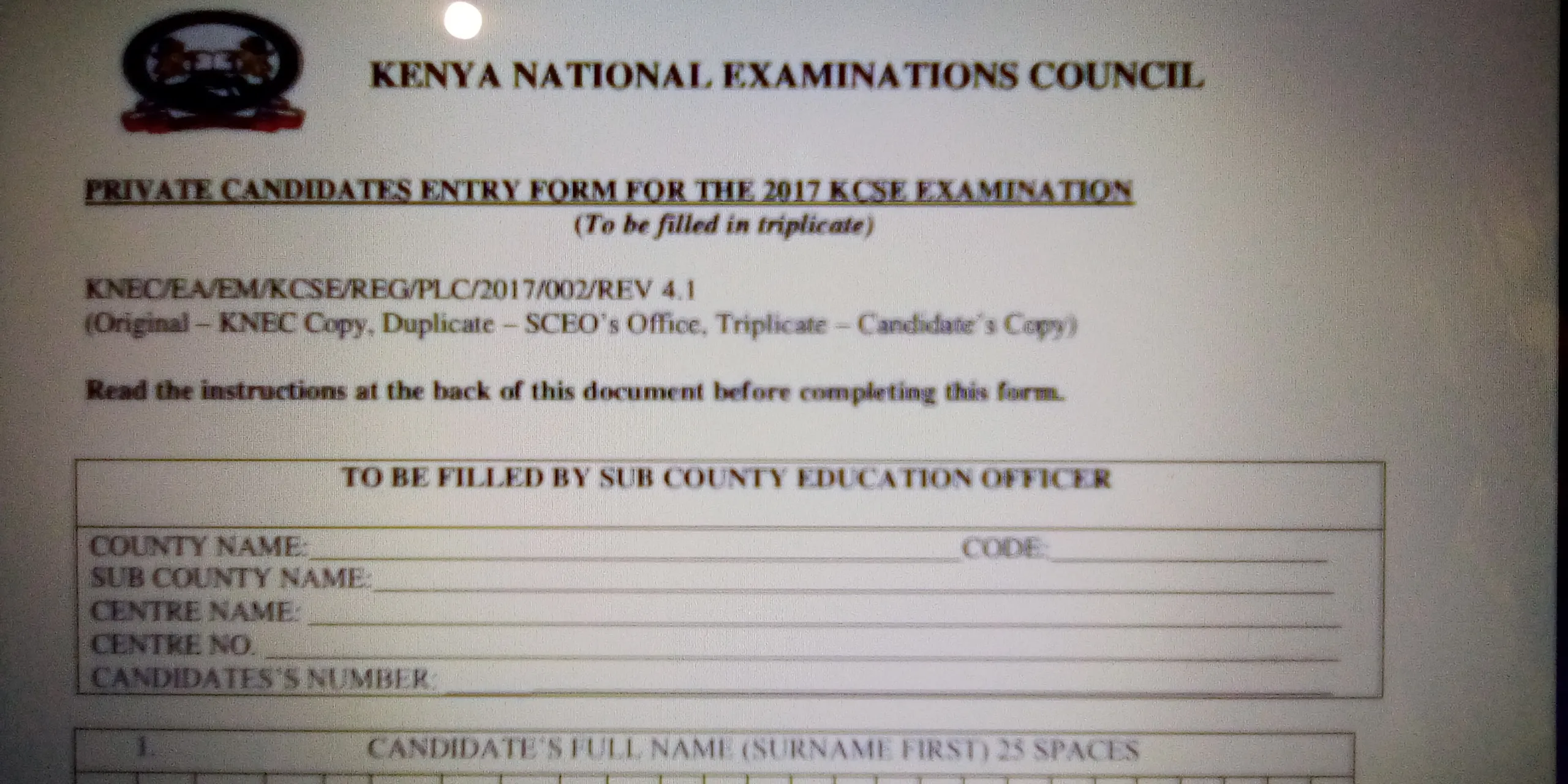 Knec KCSE subject codes, subject clusters and Registration fees per subject for repeaters 2021/2022