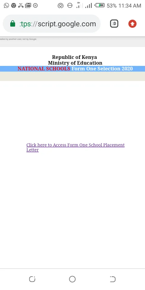  (2021) Form one 2021 placement letters, and lists/results Per Category- National schools, Extra County Schools and Countys chools in kenya; 2021 Form one selection/ placement results, admission lists and admission letters