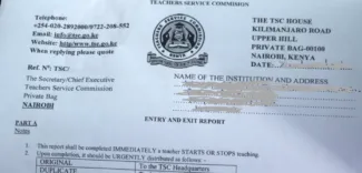 TSC Casualty Form 2021/2022: TSC Scraps Manual Filling of Casualty Returns -Entry and Exit Reports