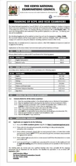 Knec Examiners 2022-2023: How to apply for KNEC examiners training 2022-2023 (Simplified procedure)