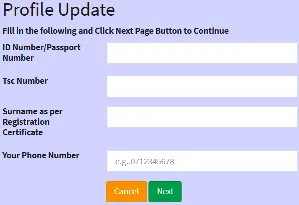 How to Update your TSC Teacher Profile