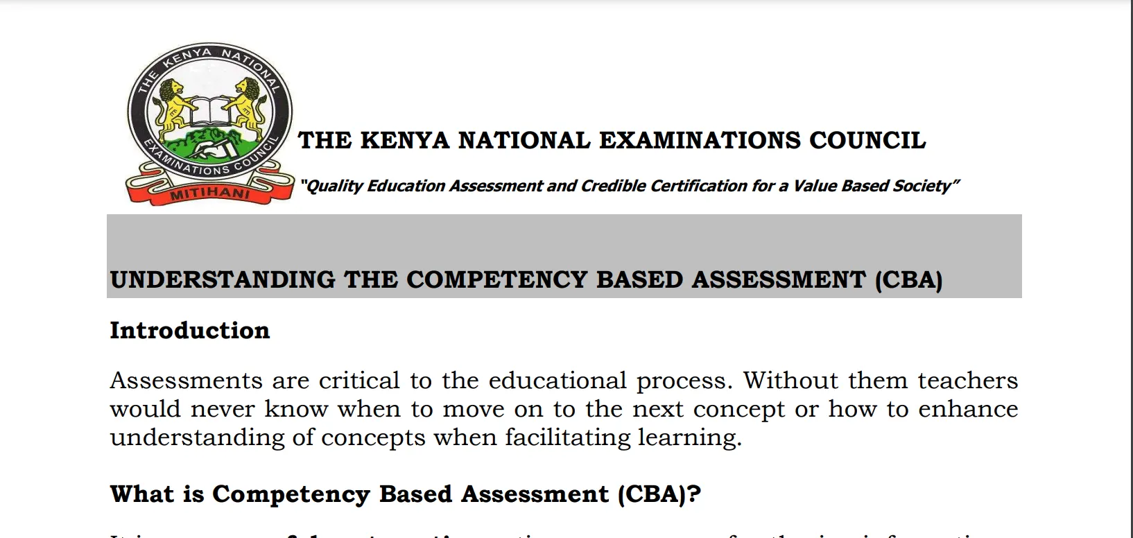 KCSE, KCPE Results 2023: How CBA Will Replace KCPE, KCSE Under CBC,Knec Explains