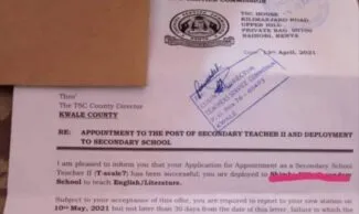 TSC List of Deployed Tutors 2021-2022; TSC Deployment 2021-2022 Full Lists per County, Letters, New Salaries and Reporting Dates 2021/2022 