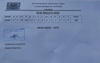 Kabarnet Boys KCSE Results