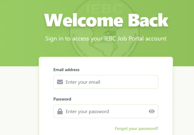 IEBC Portal Login